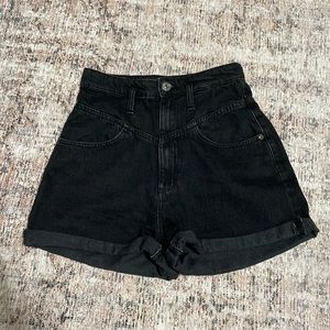 Zara Super High Waist Jean Shorts
